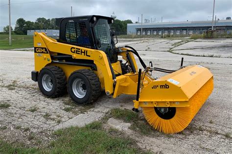 skid steer broom utility pickup|rotary broom for skid steer.